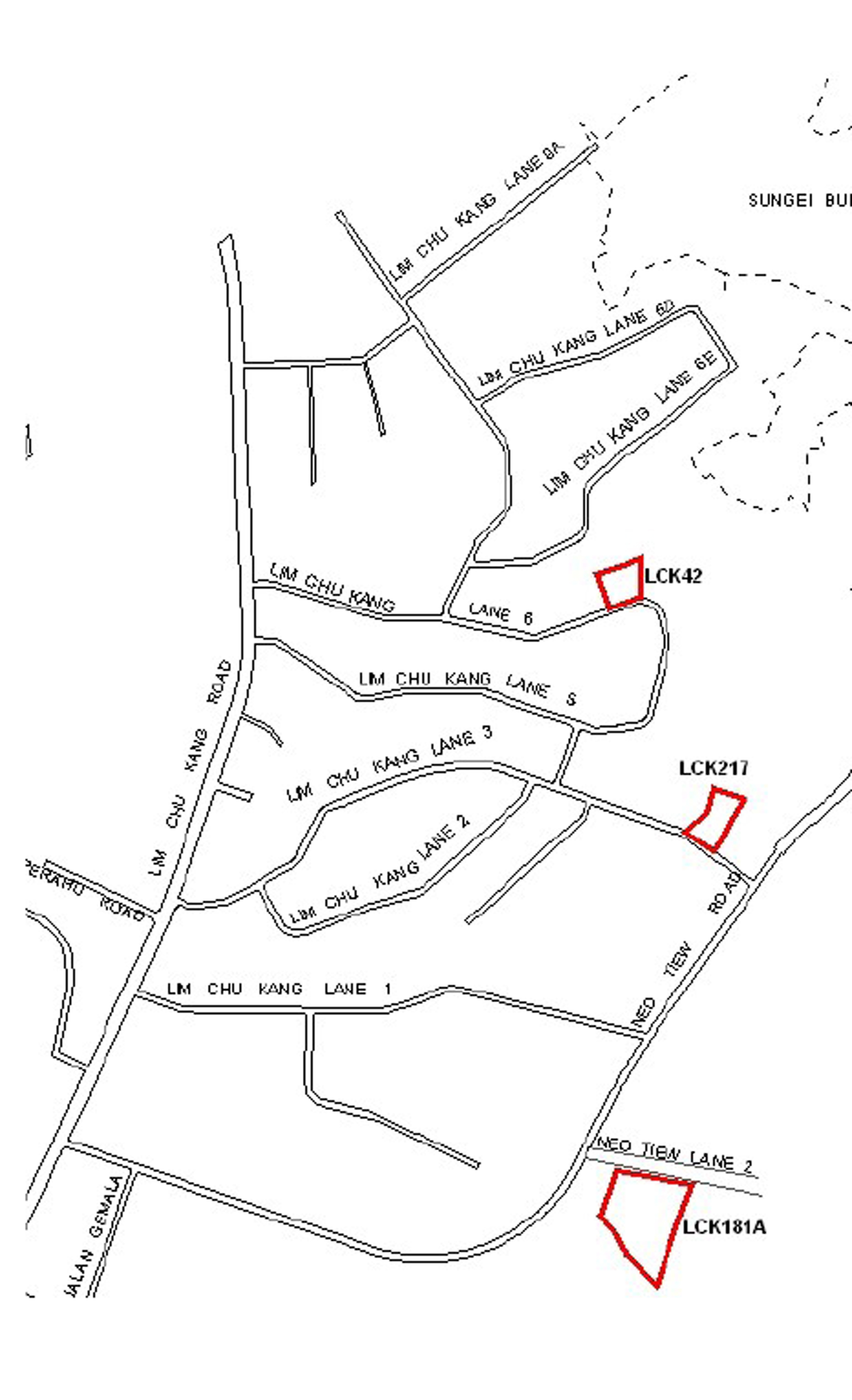 Location Plan for 3 sites